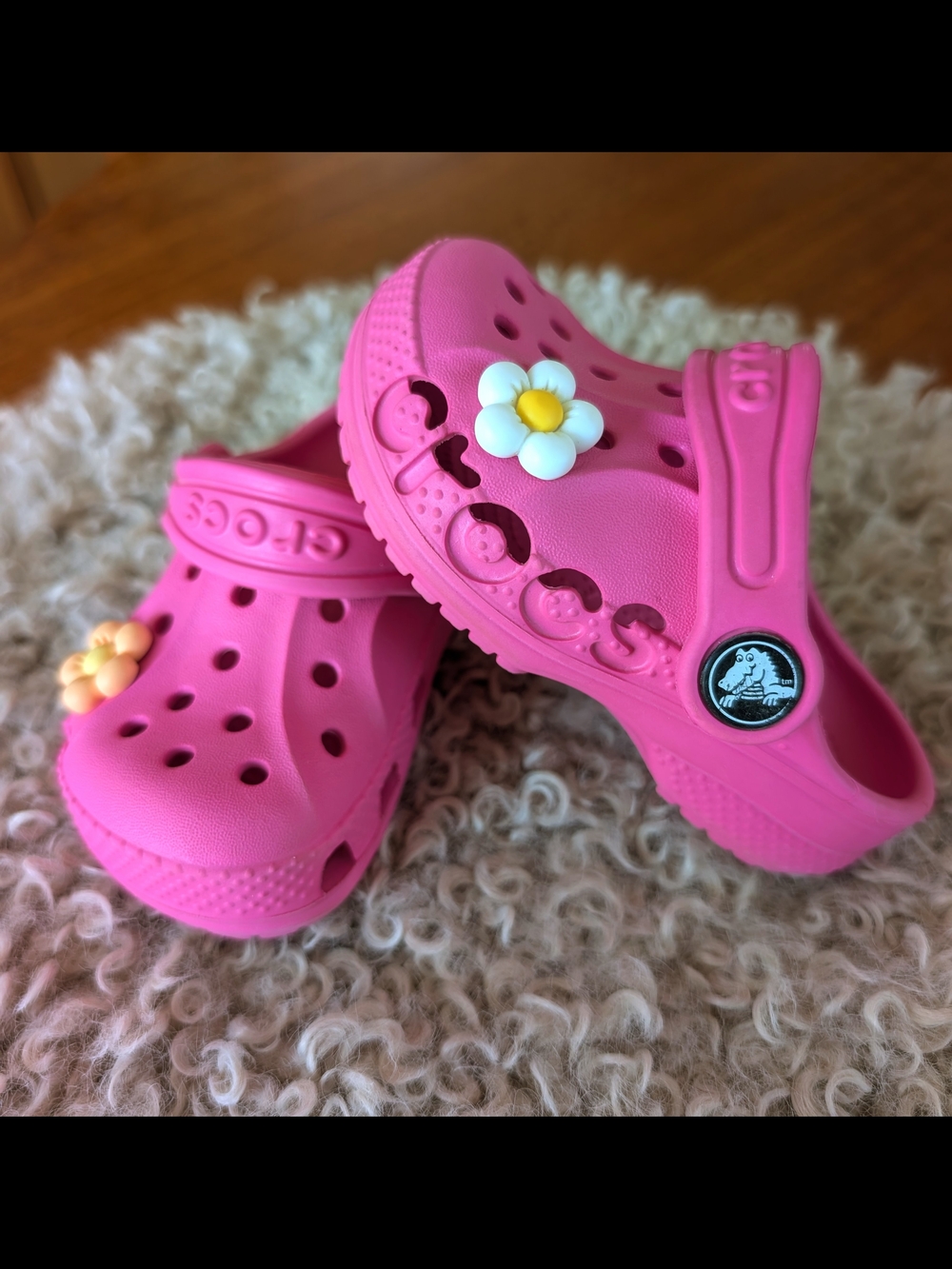 Crocs Electric Pink Toddler Baya Clog